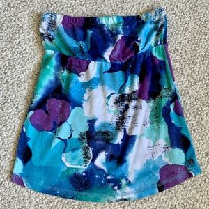 Volcom strapless colorful top